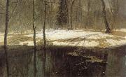 Stanislav Zhukovsky Spring Floods oil painting artist